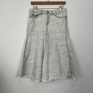 スカート Alexander Mcqueen Flared Skirt In Stonewash Denim Alexander Mcqueen Flared Denim Midi Skirt In Blue - 30% Off